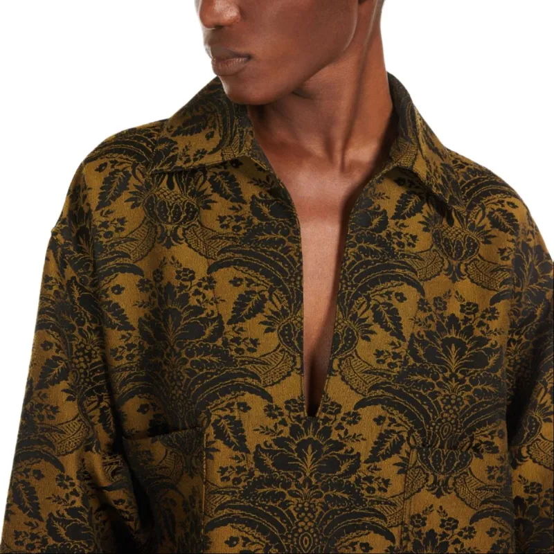 MaxMara Anemone All Over Patterned V Neck Top-4