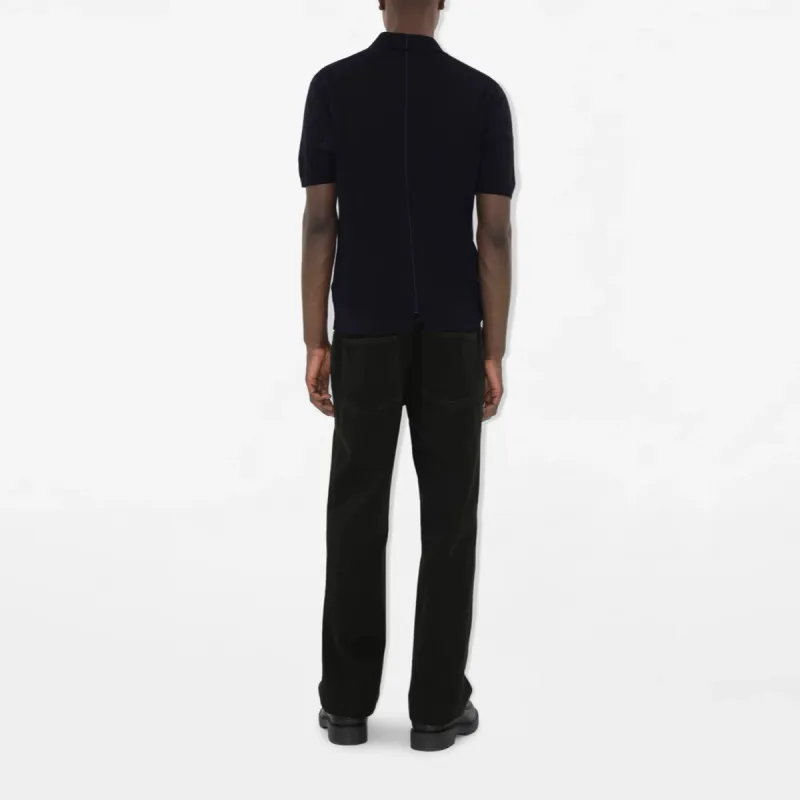Burberry Logo Embroidered Knitted Polo Shirt-2