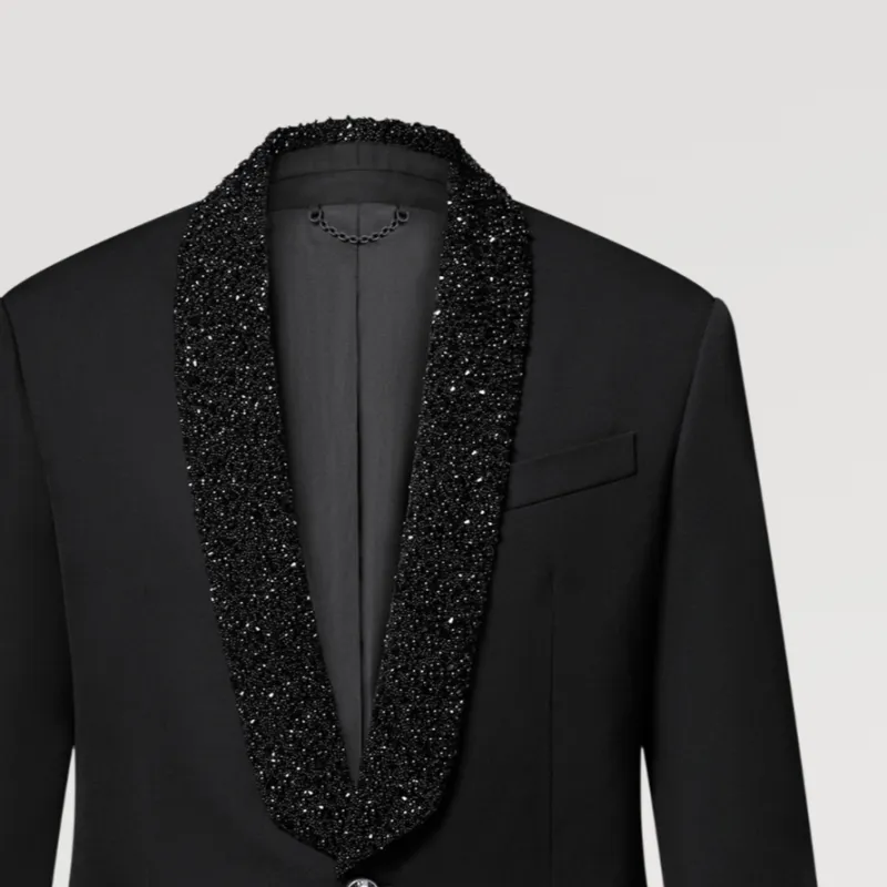 LOUIS VUITTON Made To Order Embellished Evening Tuxedo-4