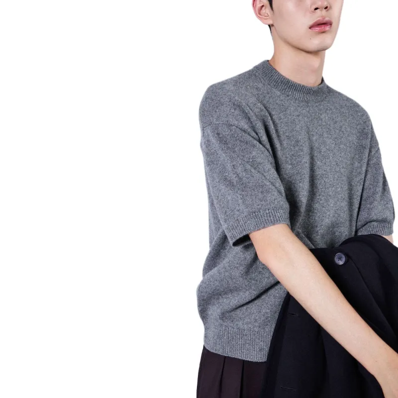 PRADA SS25 Cashmere Sweater Men's Gray-4