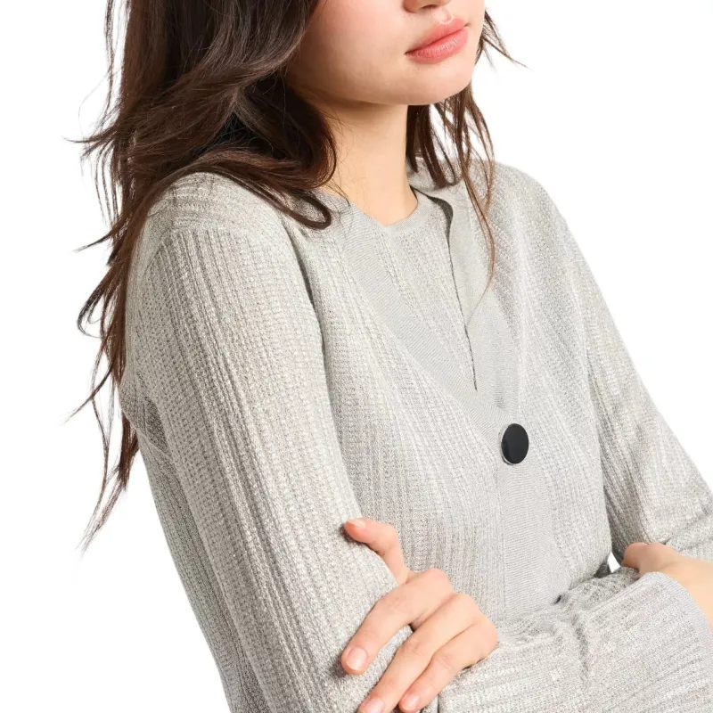 ARMANI EXCHANGE Cropped V neck Cardigan-4
