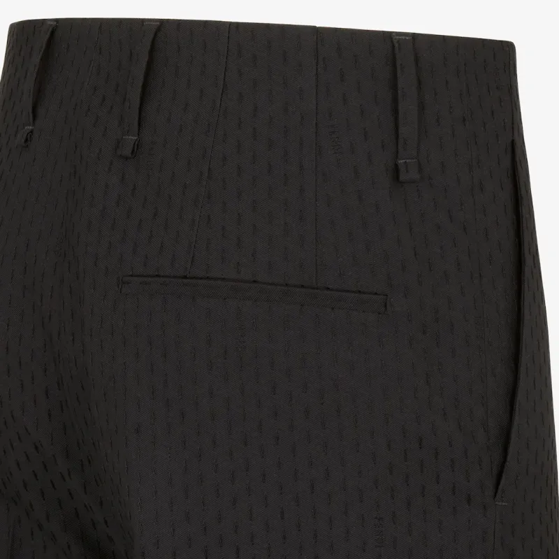 FENDI Casual Pants Men Black-3