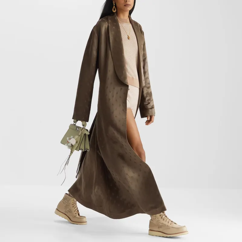 FENDI Coats Women's Dark Green-2