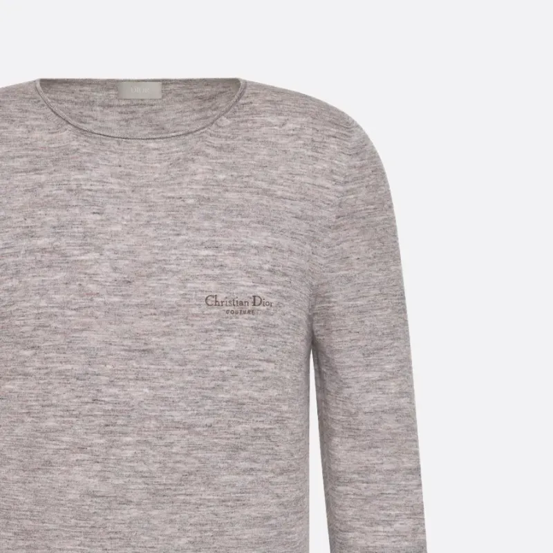 DIOR SS25 Cashmere Sweater Men's Gray-5