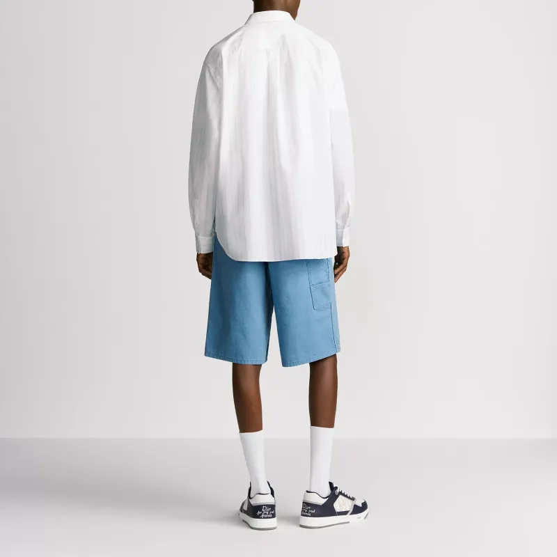 DIOR SS25 Denim Shorts Men's Blue-3