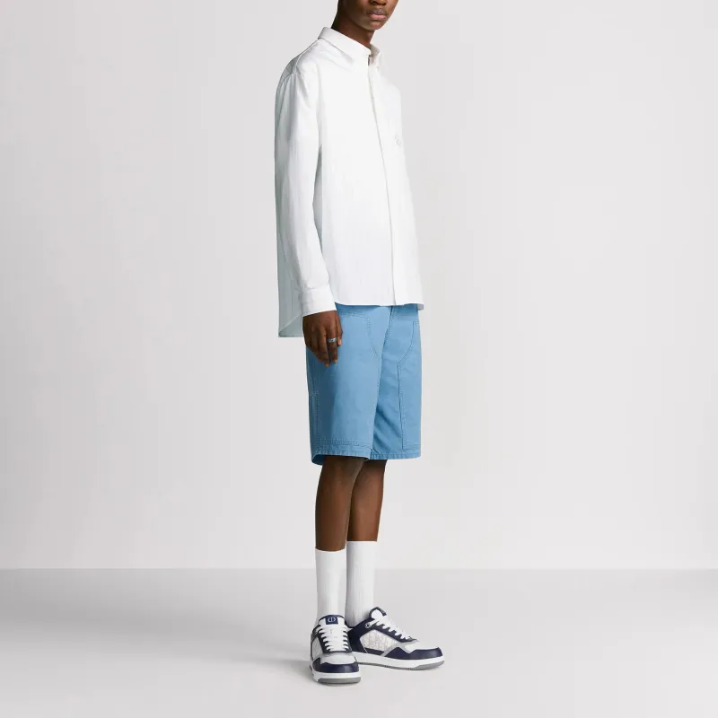 DIOR SS25 Denim Shorts Men's Blue-2