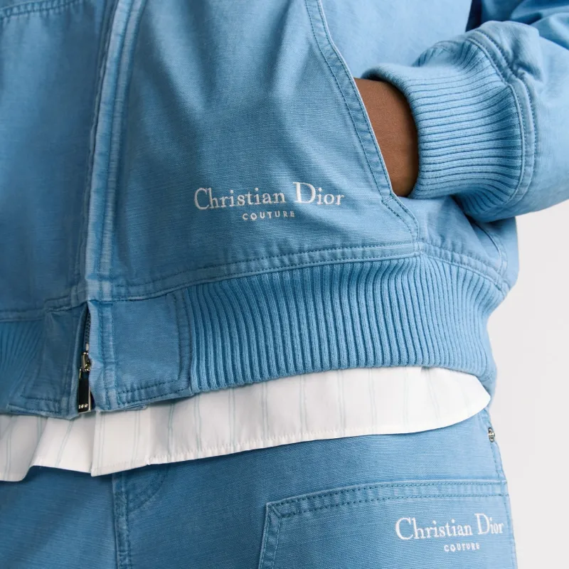 DIOR SS25 Sweatshirt Men's Blue-4