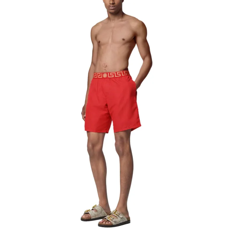 FANSIZHE Swimming Shorts Men's Red-2