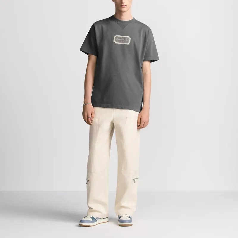 DIOR T Shirts Men Gray-2