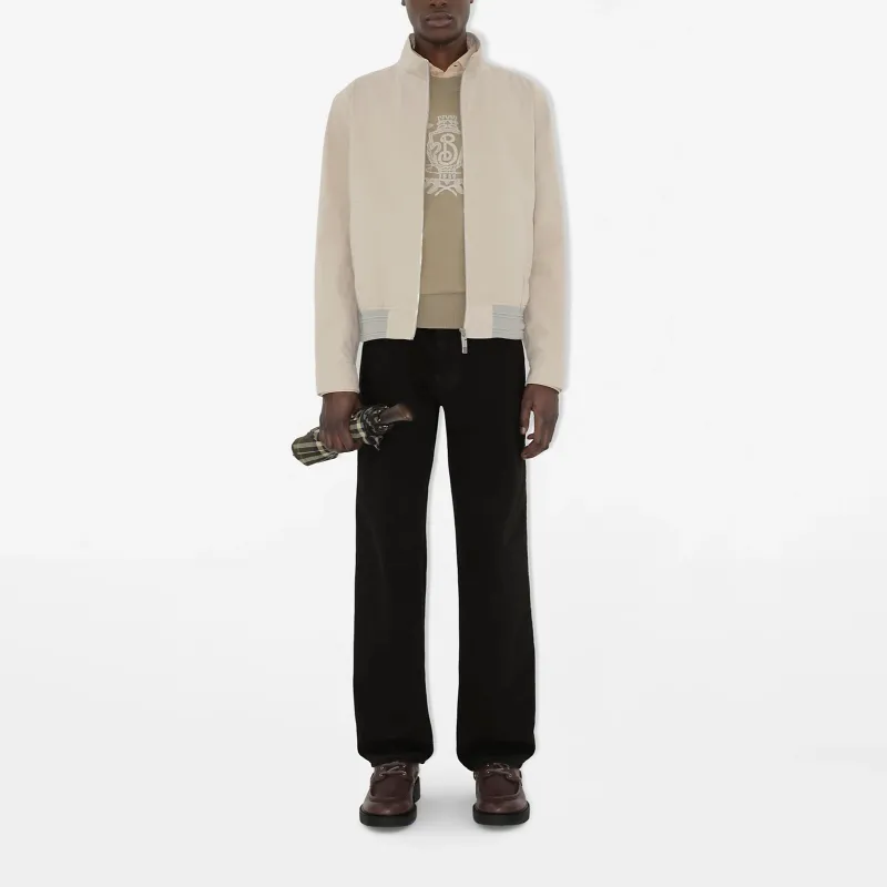 Burberry B Crest Embroidered Knitted Jumper-1