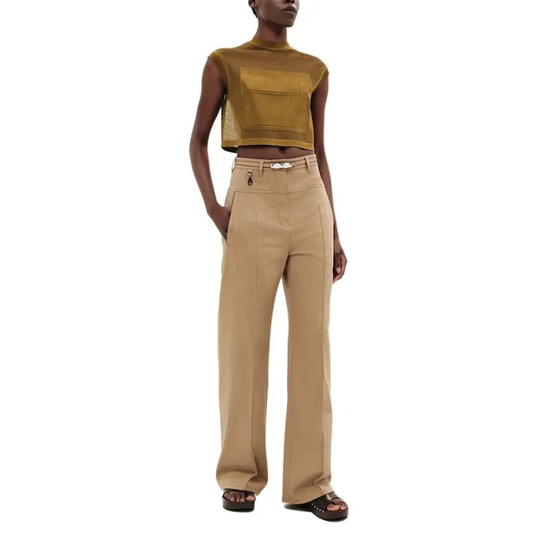HERMES Jeans Women's Beige-2