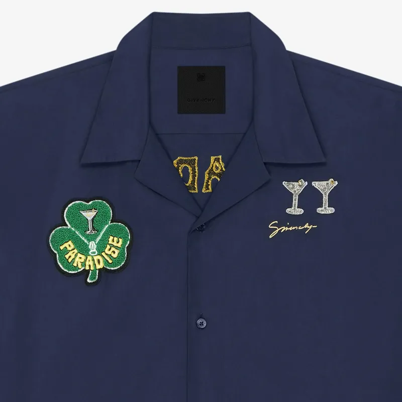 Givenchy SS25 Shirt Men's Marine Blue-4