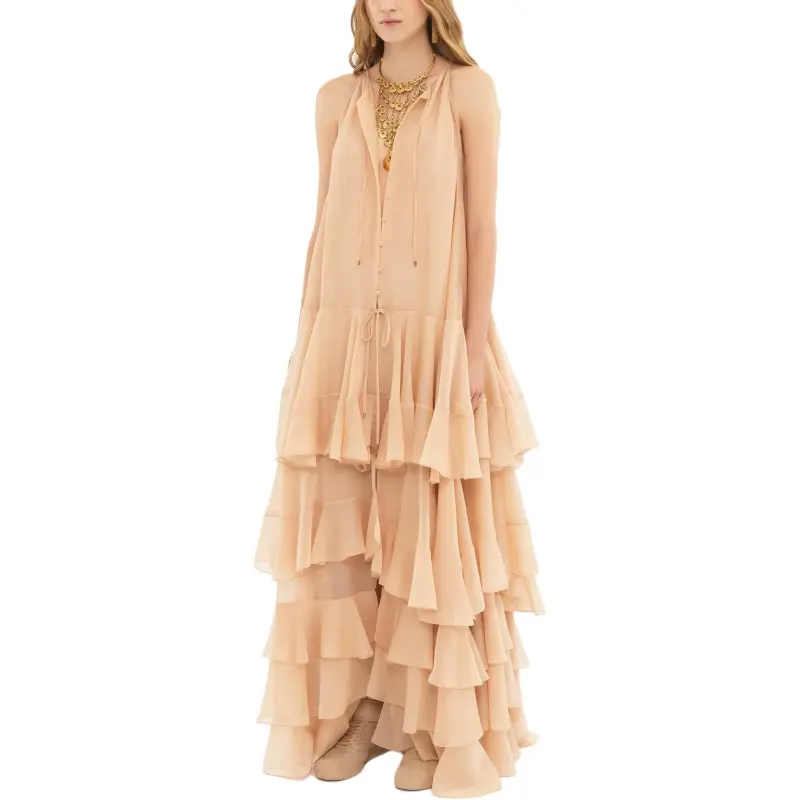 Chloé Tiered Ruffled Maxi Dress-1