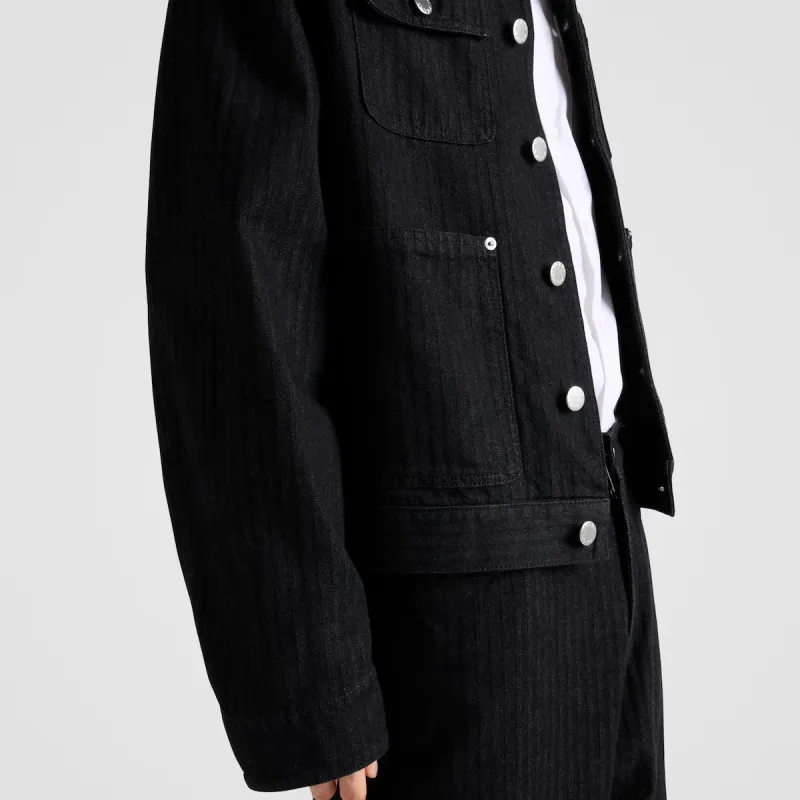 PRADA Denim Jackets Men Black-5