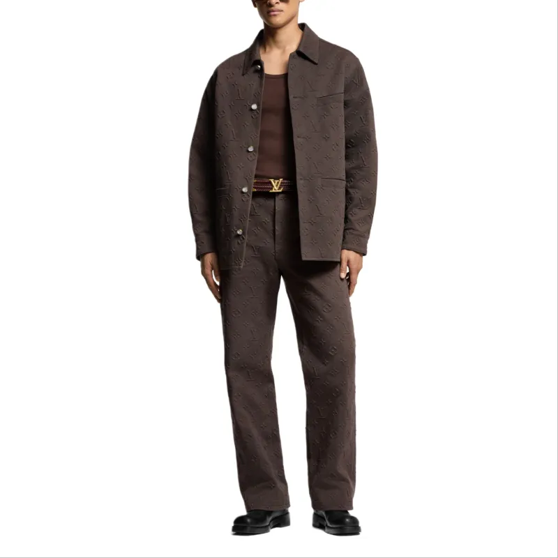 LOUIS VUITTON Monogram Embossed Skate Pants-1