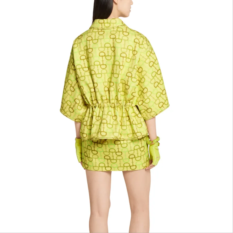 GUCCI SS25 Jackets Coats Women's Lime Green-2