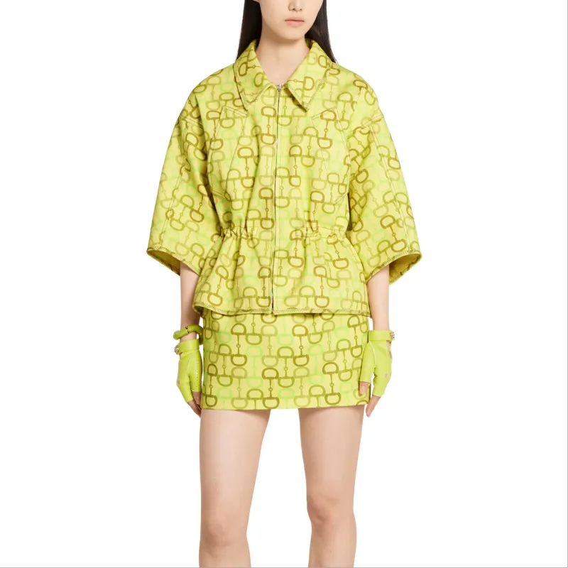 GUCCI SS25 Jackets Coats Women's Lime Green-1
