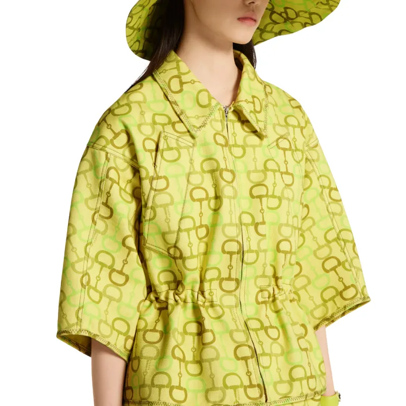 GUCCI SS25 Jackets Coats Women's Lime Green-4