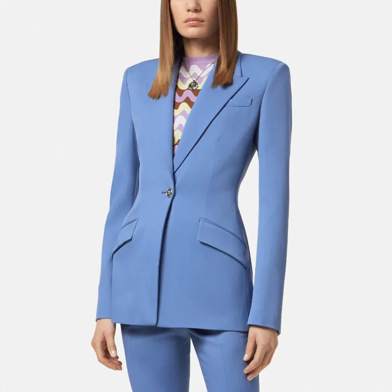 VERSACE Dv Single breasted Blazer-3
