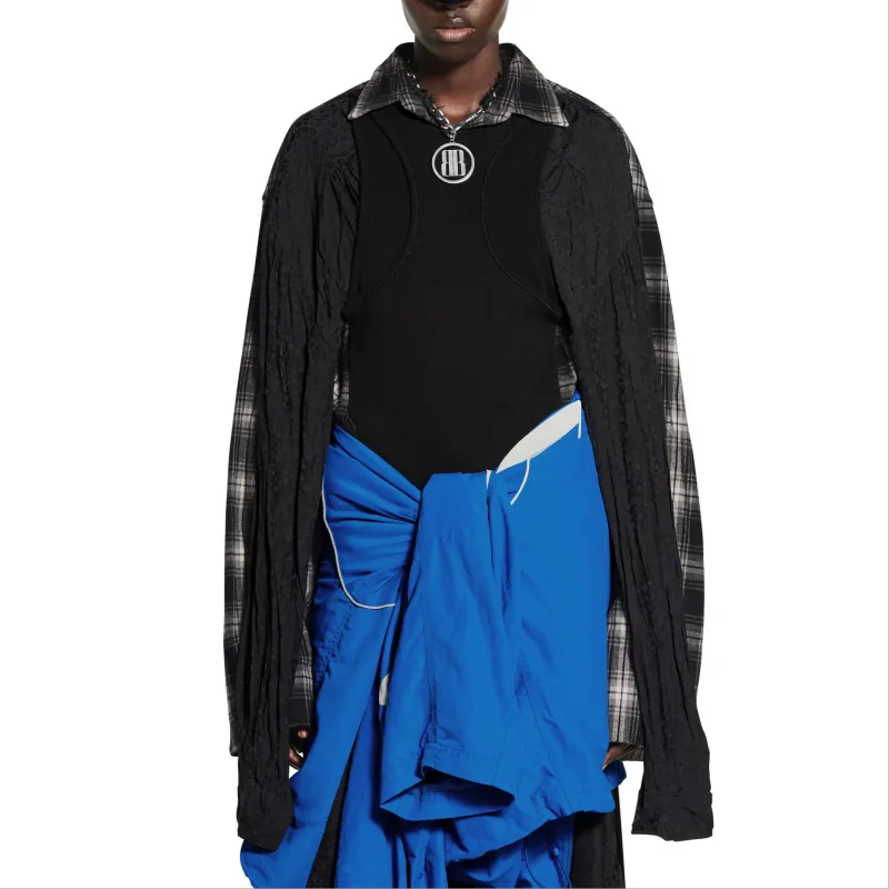 Balenciaga Long Sleeved Dress Regular Fit Women's Multicolor-5