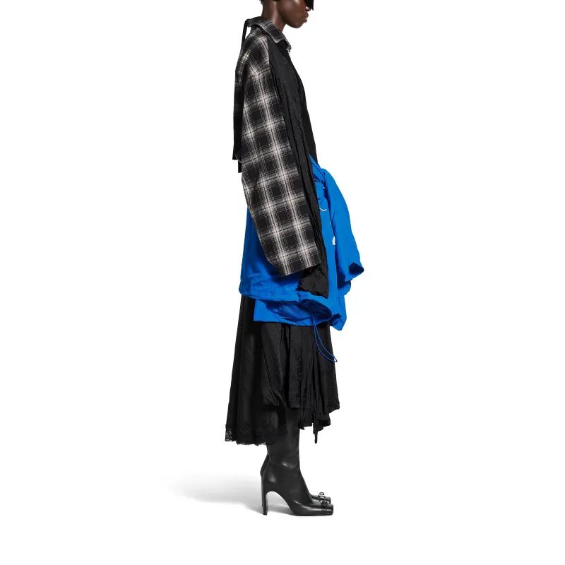 Balenciaga Long Sleeved Dress Regular Fit Women's Multicolor-4