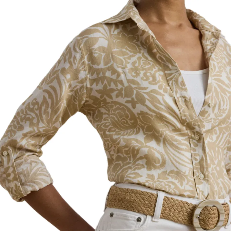 LAUREN RALPH LAUREN Shirt Women's Tan-4
