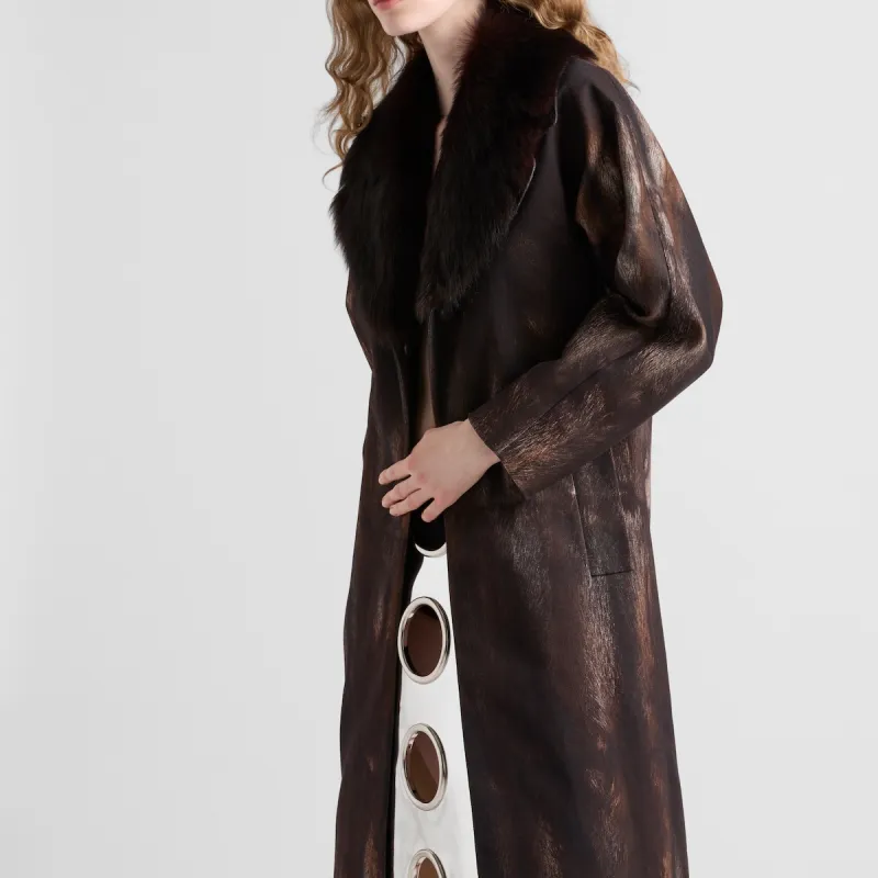 PRADA Coats Women's Cocoa Brown-3