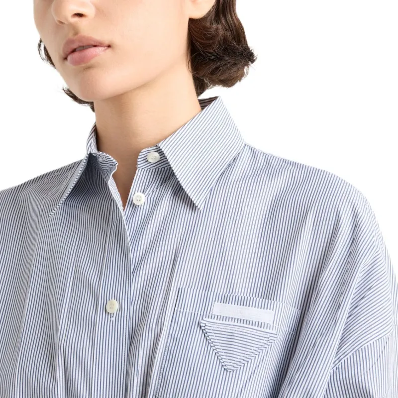 PRADA Striped Poplin Dress-4