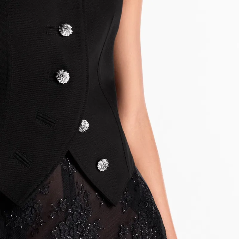 LOUIS VUITTON Vest Women's Black-3