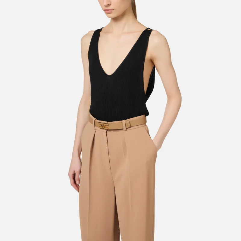 Elisabetta Franchi Tank Top Women's Black-3