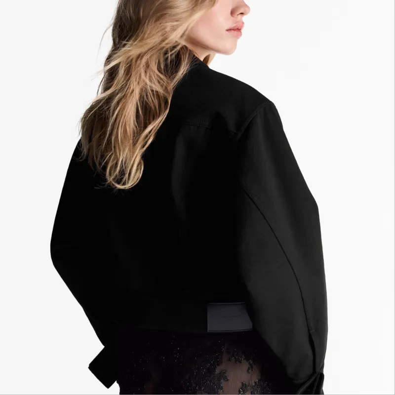 LOUIS VUITTON Denim Jacket Women's Black-2