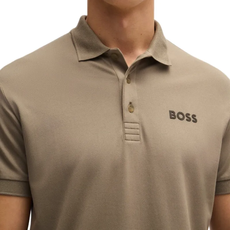 HUGO BOSS Polo Shirt Men's Beige-4