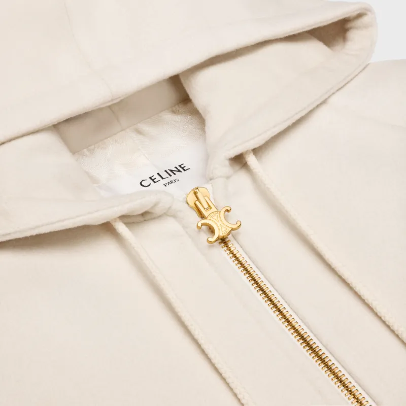 CELINE Triomphe Blouson Jacket In Double Face Cashmere-2