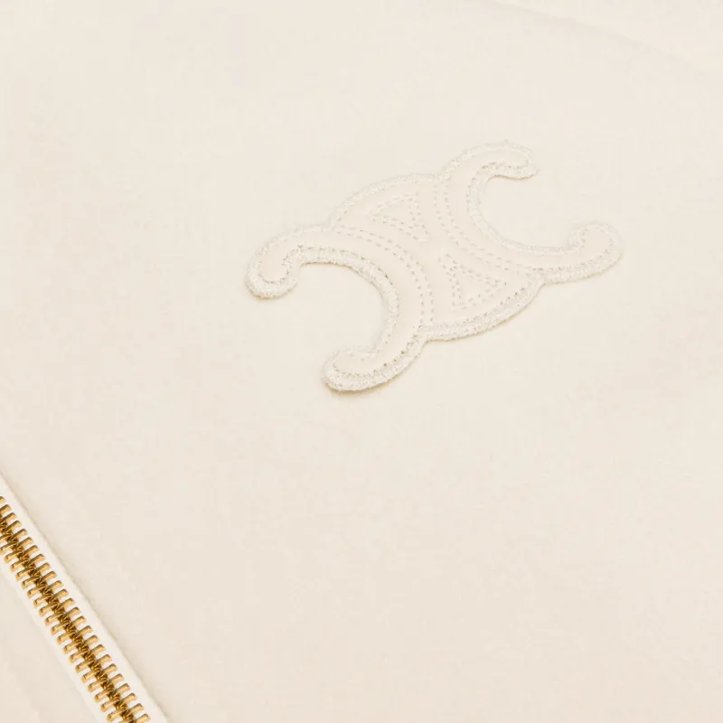 CELINE Triomphe Blouson Jacket In Double Face Cashmere-3