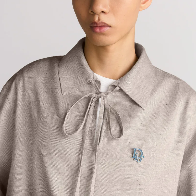 DIOR SS25 Summer Men's Clothing Collection Shirt Men's Beige-3
