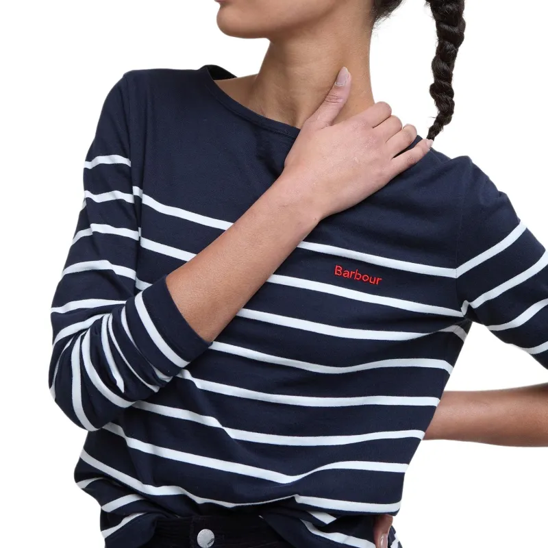 BARBOUR Regular T Shirt Women's Marine Blue-4