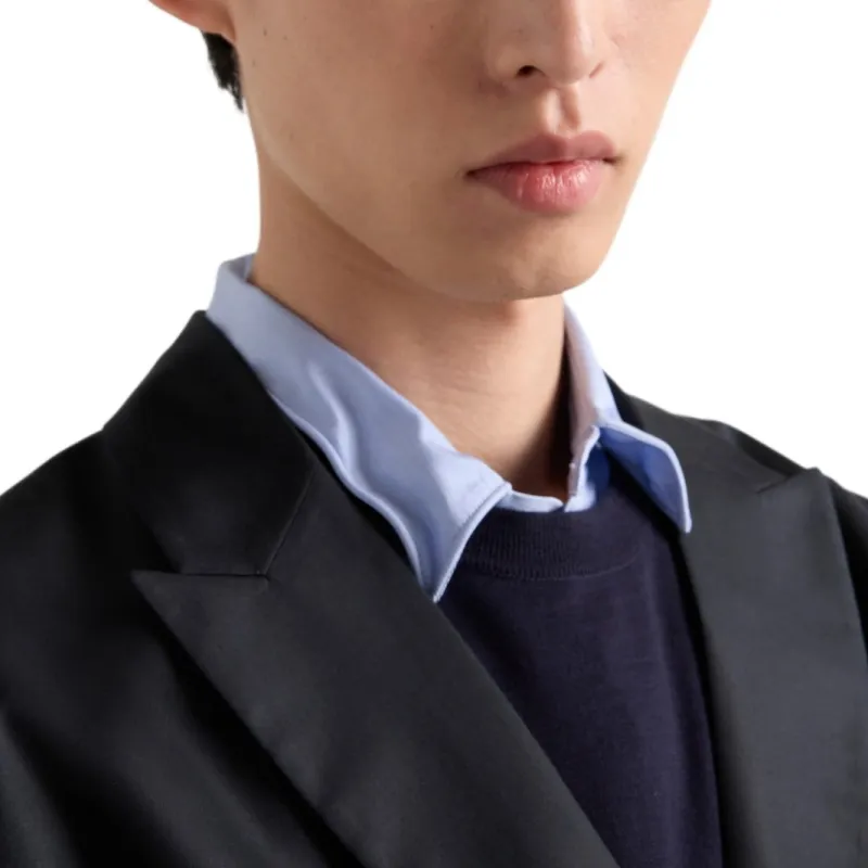 PRADA Business Suit Coat Men's Black-4