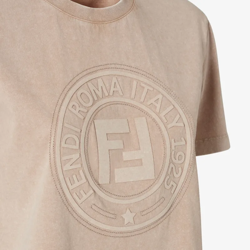 FENDI Regular T Shirt Women's Brown-4