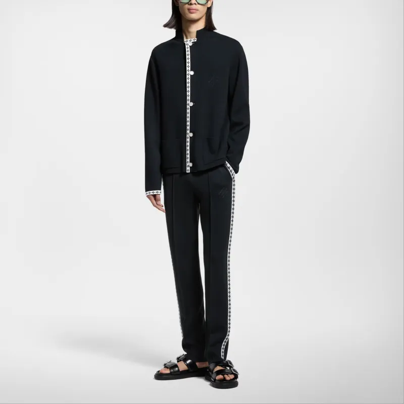 LOUIS VUITTON Preppy Knitted Wool Trousers-1