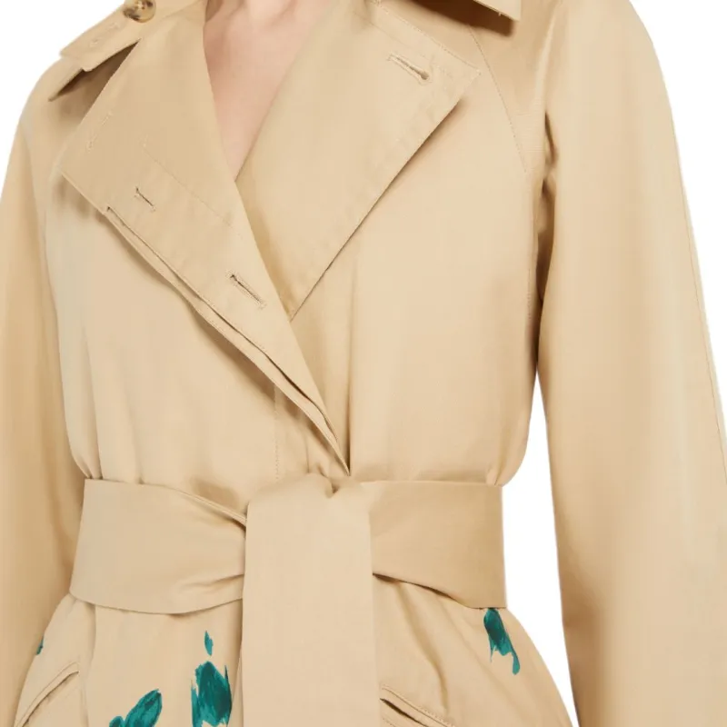 WEEKEND MaxMara Pesco Gabardine Trench Coat-4