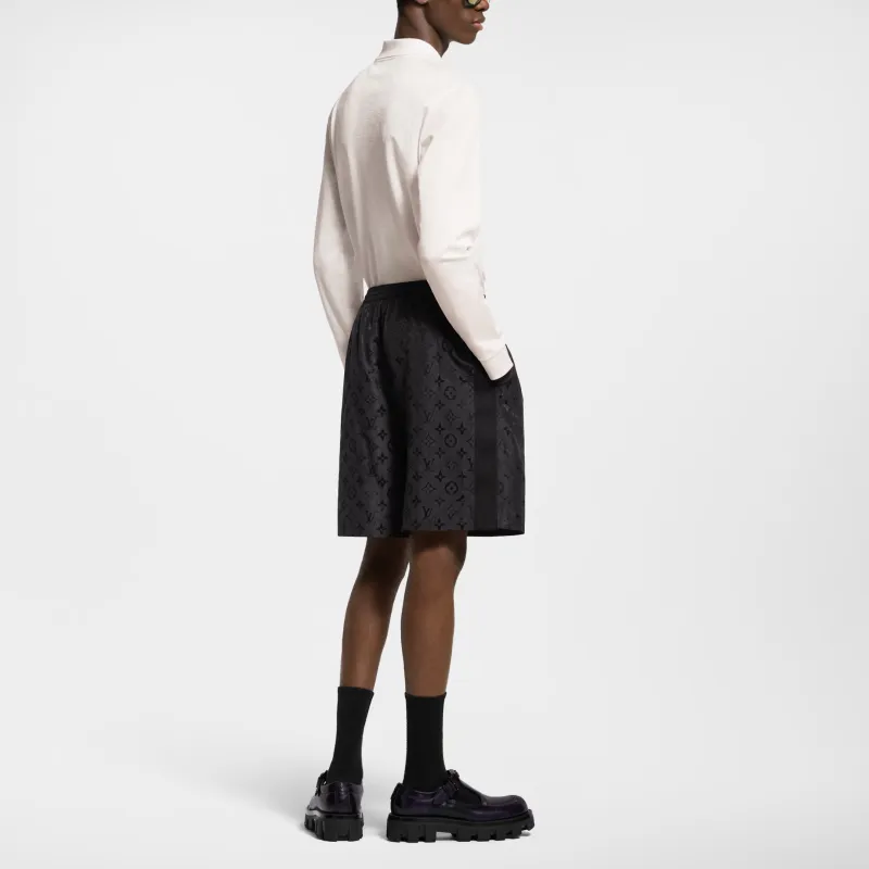 LOUIS VUITTON Damier Signature Long Sleeved Polo Shirt-2