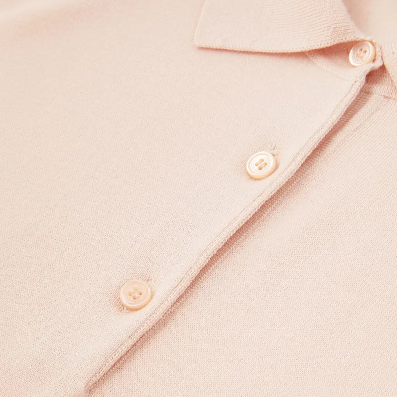 Loro Piana SS25 Polo Shirt Women's Fluffy Pink-6