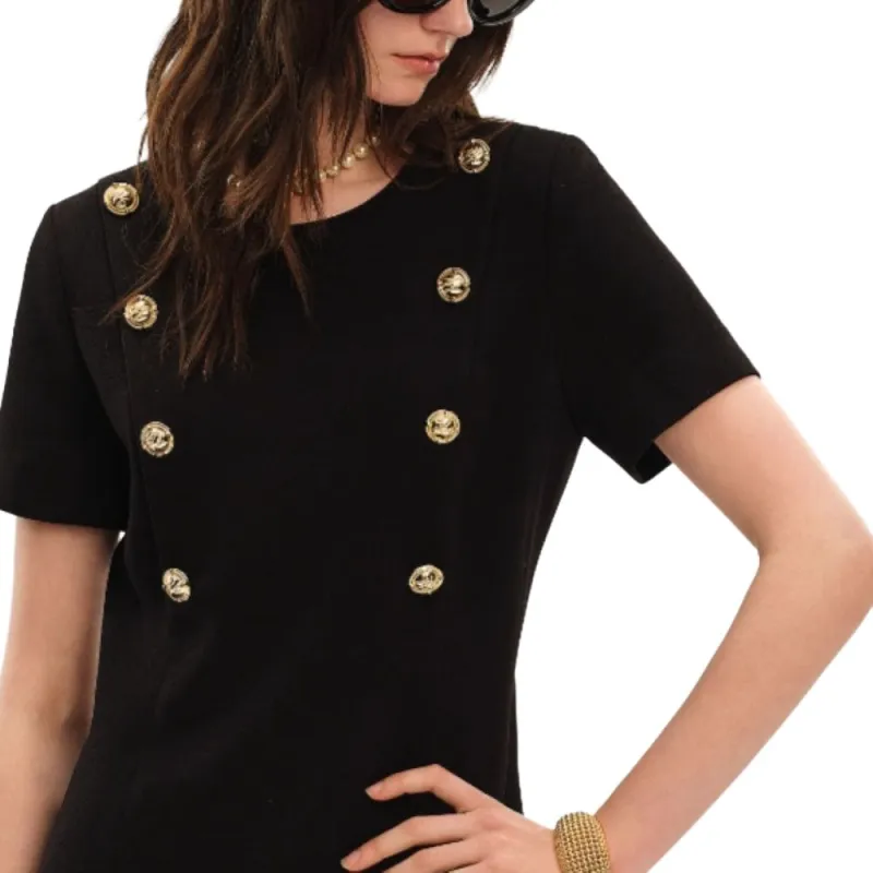 KARL LAGERFELD SS25 Short Sleeved Dresses Women's Black-6