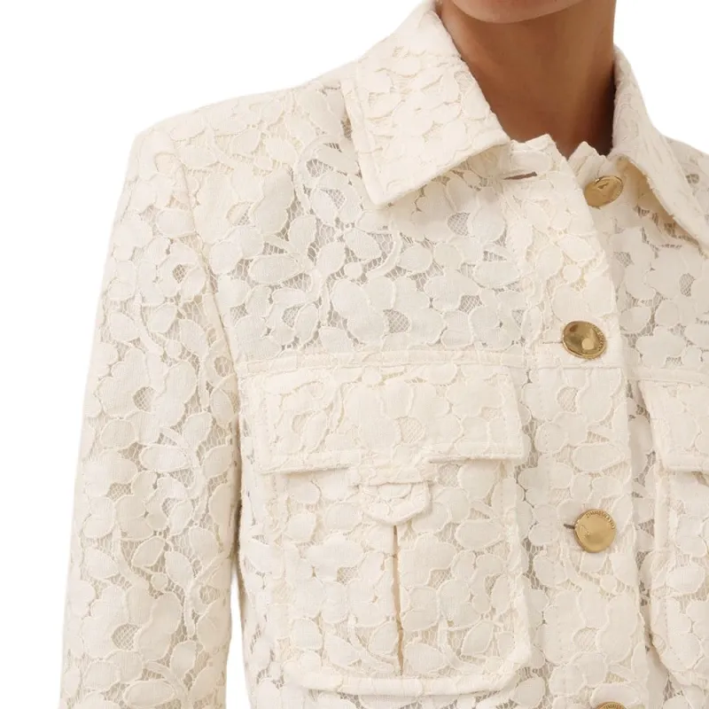Zimmermann Cotton blend Lace Jacket-6