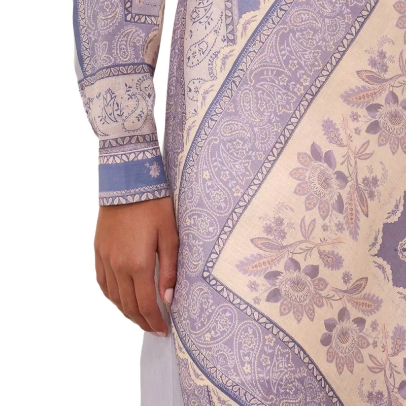 Zimmermann SS25 Casual Long Skirt Women's Blue-6
