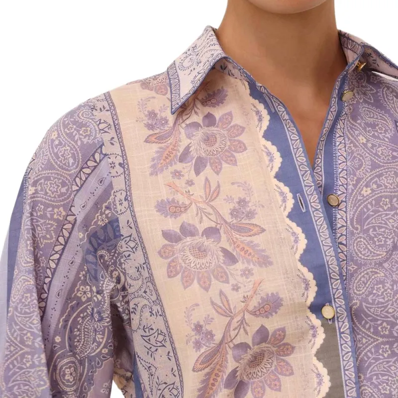 Zimmermann SS25 Shirt Women's Blue-6