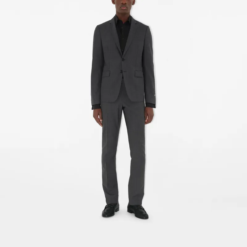 Burberry SS25 Casual Pants Men's Stone Gray-1