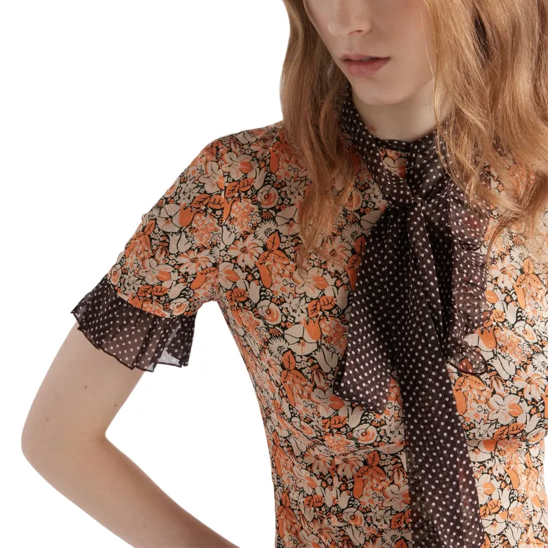 PRADA Floral Print Dress-5