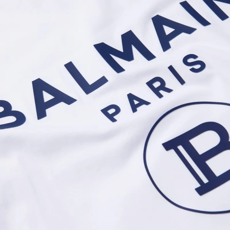 BALMAIN T-Shirts Unisex White-4