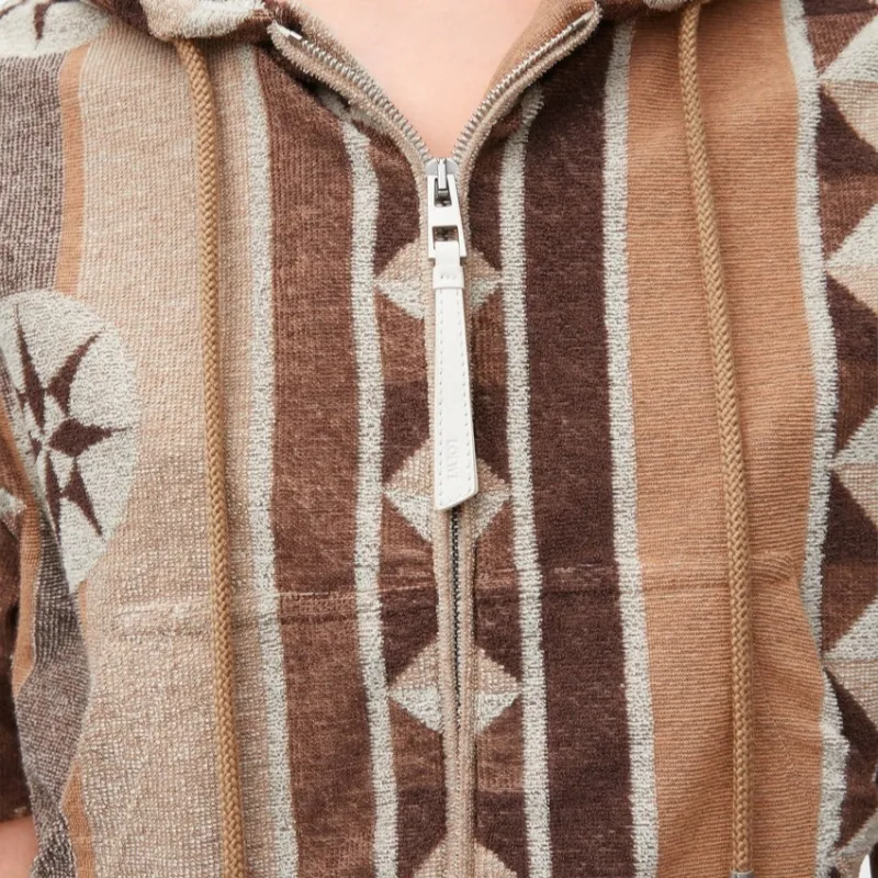 LOEWE Paula's Ibiza Hoodie 'Beige/Multicolor'-4